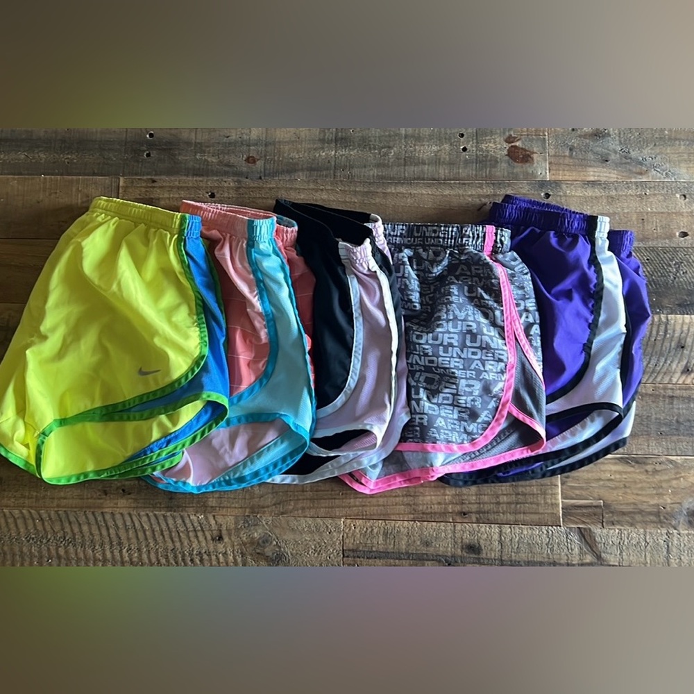 Nike and Under Armour Running shorts